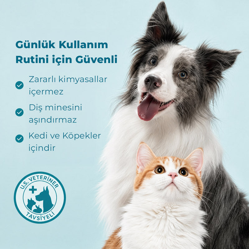 FreshWipes | Ağız Kokusu ve Plak Oluşumuna Karşı | Parmak Mendili | Kedi ve Köpek görsel 8
