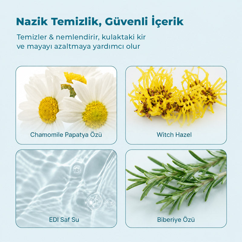 EarWipes | Kulak Kiri ve Enfeksiyonlarına Karşı | Parmak Mendili | Kedi ve Köpek görsel 3