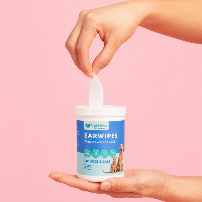 EarWipes | Kulak Kiri ve Enfeksiyonlarına Karşı | Parmak Mendili | Kedi ve Köpek görsel 6